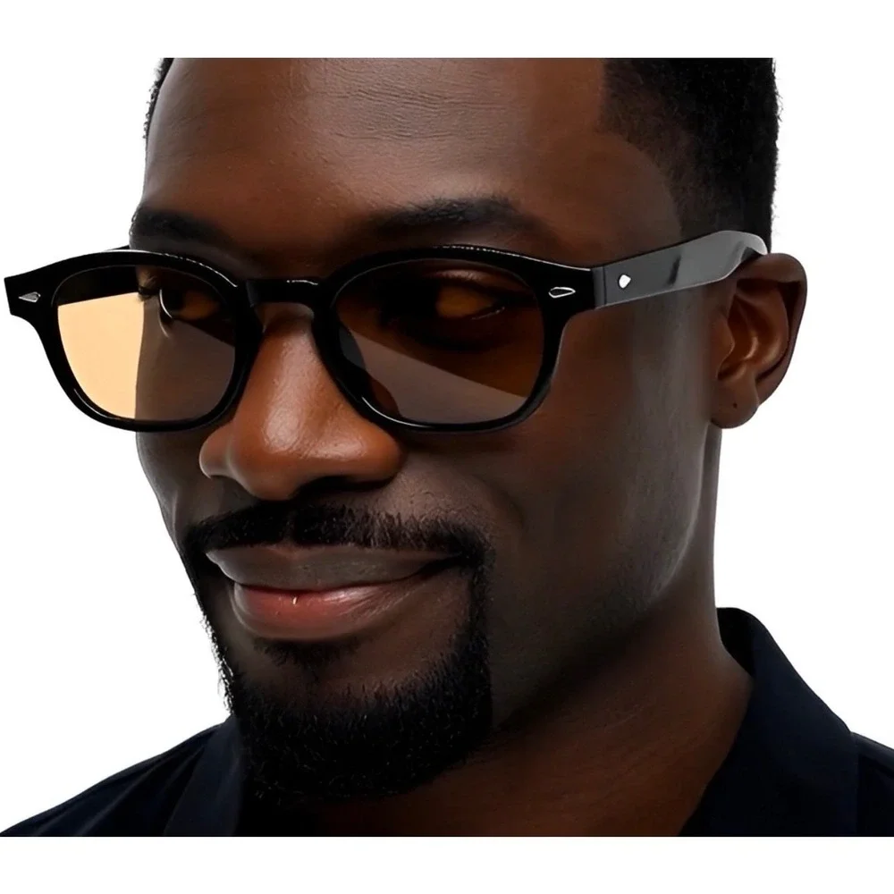 Hot Selling New Design‎ Classic Fashion Trend Black Round PC Frame UV400 Lentes